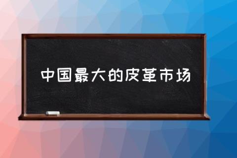 中国最大的皮革市场,海宁皮革城属于哪个省？