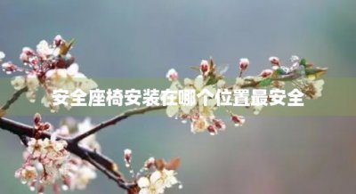 ​安全座椅安装在哪个位置最安全(安全座椅装在哪边比较安全)
