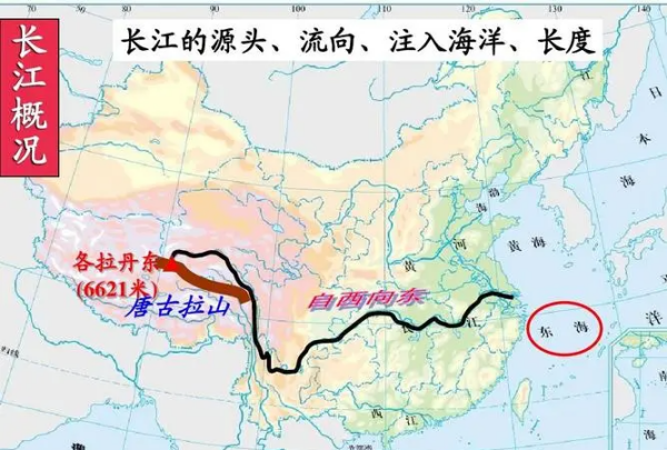 长江的长度是多少,长江的长度是多少千米图1