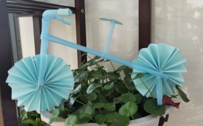 ​吸管自行车的制作方法_吸管自行车手工