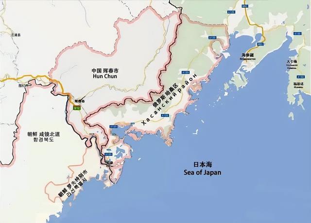 中俄朝三国边界地图 中俄朝三国交界处(2)
