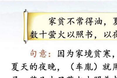 ​囊萤夜读故事和含义30字