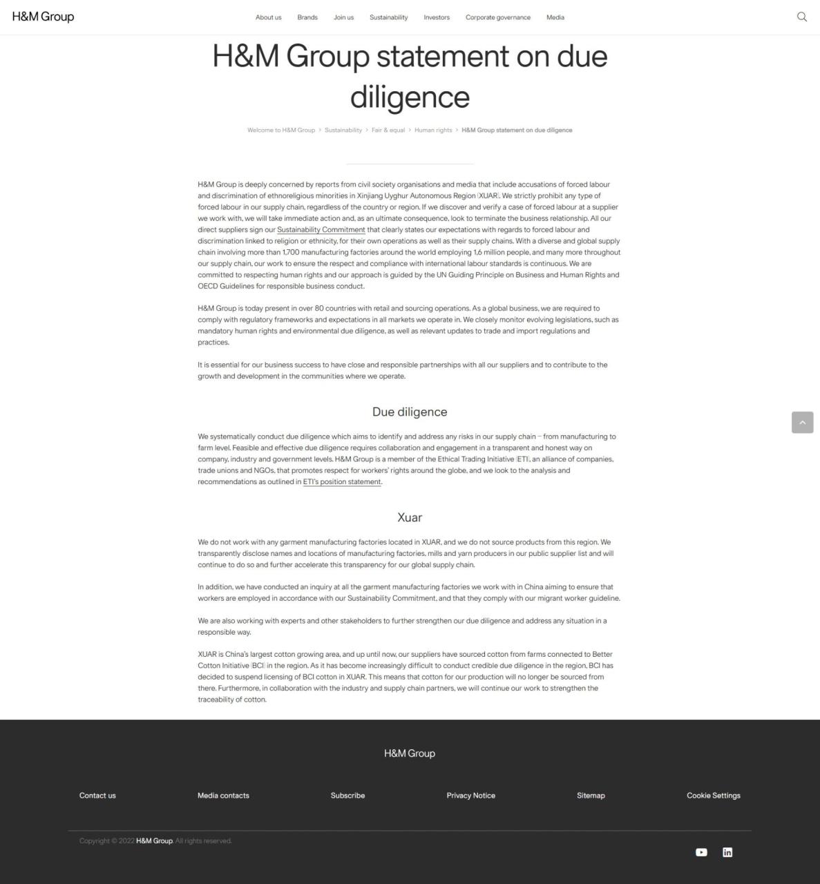 hm棉花事件前因后果（HM抵制新疆棉事件始末）-
