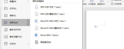 ​word2010文档可保存的文件类型 word2010只能将文件保存为word文档类型