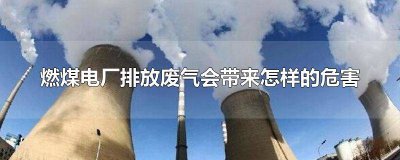 ​燃煤电厂排放废气的原因 燃煤电厂排放会造成什么