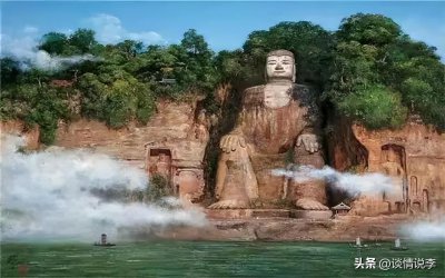 ​乐山大佛在哪里（四川乐山大佛因为天热干旱露出真容）