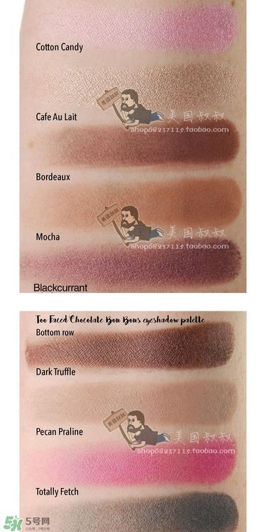 too faced爱心眼影盘试色 too faced love眼影盘试色图