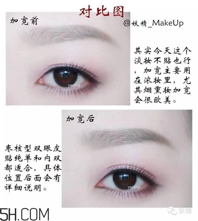 三种不同材质双眼皮贴的正确贴法图