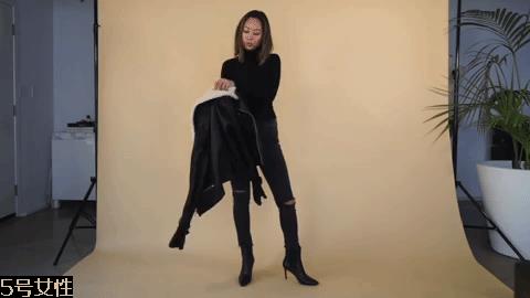 高领毛衣搭配女图片 16种风格任你挑