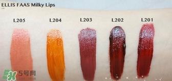ellis faas子弹头液体唇膏色号_试色图