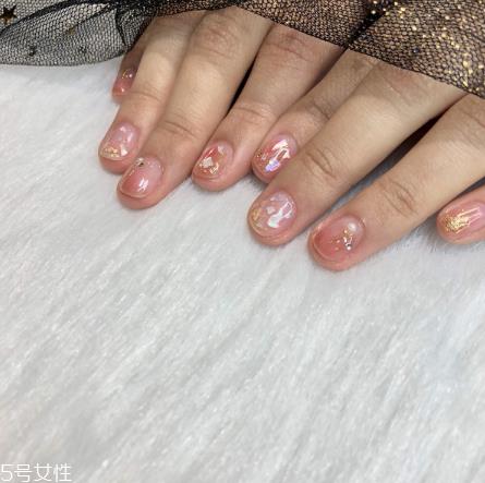 裸色系百搭小清新美甲 低调小仙女必备