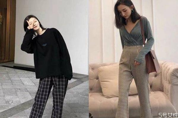格纹裤子配什么鞋子 格纹裤单品推荐