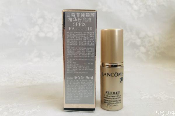 兰蔻菁纯粉底液价格多少钱 兰蔻菁纯粉底液使用方法