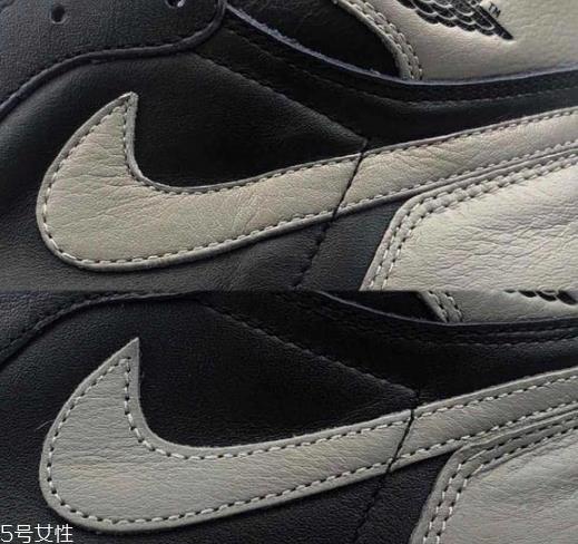 aj 1 shadow真假对比 让人疯狂的影子灰配色