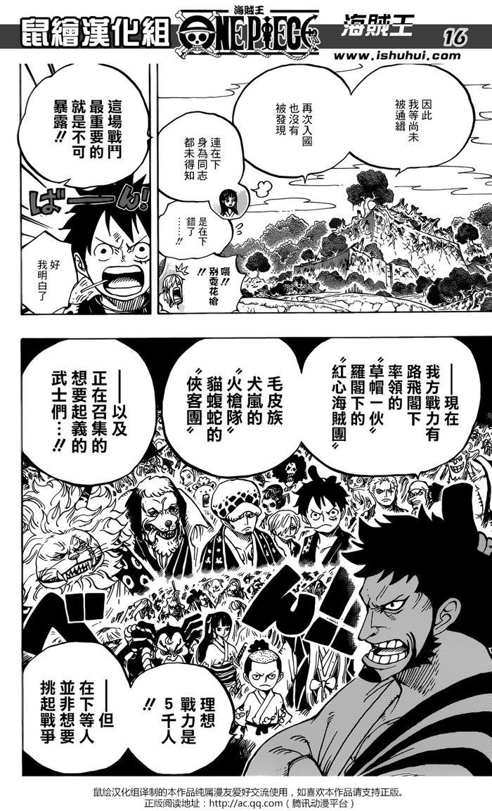 《海贼王第920话 我们都喜欢御田（鼠绘版）》