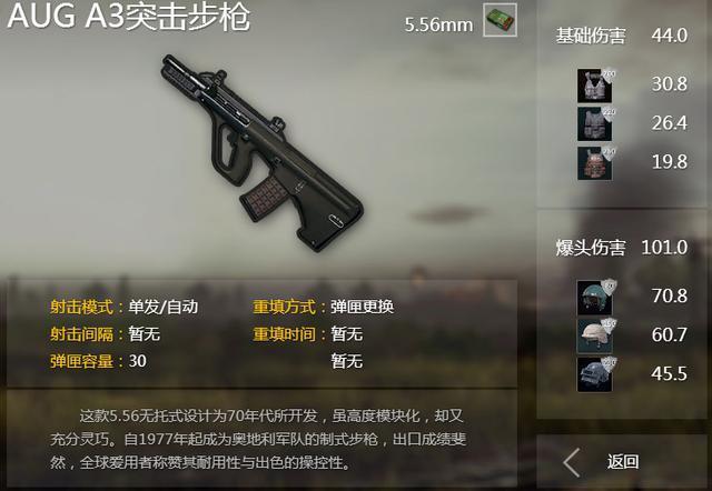 绝地求生:空投武器AUG成新版步枪之王