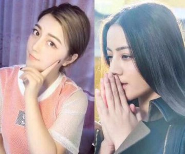 ​迪丽热巴替身的照片曝光了，长得好像！你们觉得谁更好看？