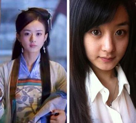 赵丽颖《神雕侠侣》女星素颜，最美不是小龙女，而是“胡歌女友”