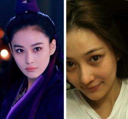 赵丽颖《神雕侠侣》女星素颜，最美不是小龙女，而是“胡歌女友”
