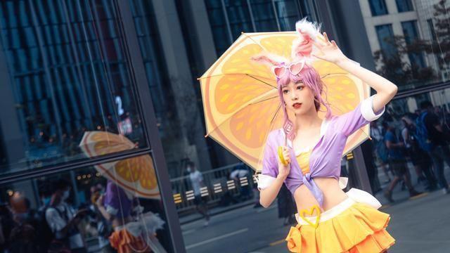 王者荣耀：峡谷六美之公孙离蜜橘之夏cosplay，堪比四大美女！
