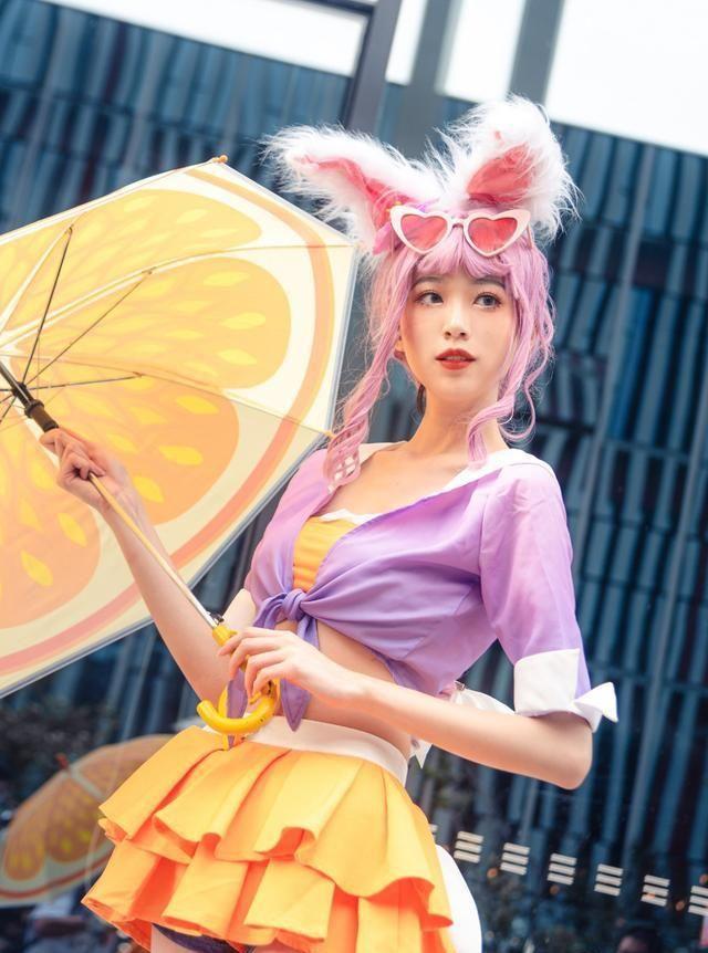 王者荣耀：峡谷六美之公孙离蜜橘之夏cosplay，堪比四大美女！