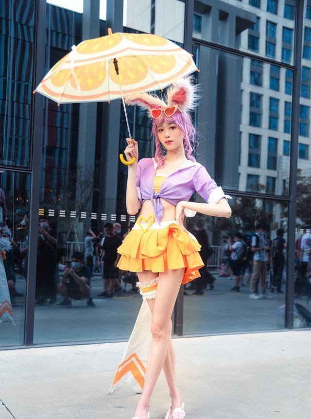 王者荣耀：峡谷六美之公孙离蜜橘之夏cosplay，堪比四大美女！