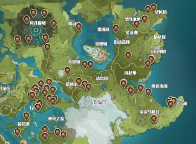 ​原神红色采集物位置在哪里