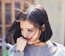 中分短发发型图片女 女生中分短发发型