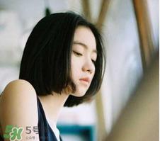 中分短发发型图片女 女生中分短发发型