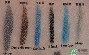 stila眼线笔色号试色 stila诗狄娜眼线笔试色图