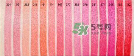 兰蔻新菁纯柔润唇膏色号_试色大全图