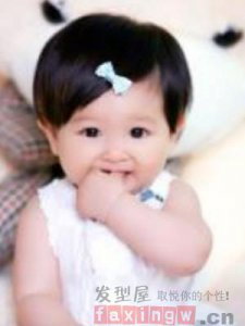 ​婴儿发型 短发图片 简单清新萌宝登场