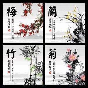 ​四君子-梅、兰、竹、菊