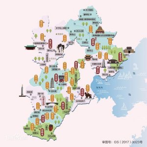 ​河北省行政区划地图，11个地级市地图，河北省旅游地图