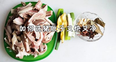 如何洗猪肚子又快又净 猪肚子的功效与作用