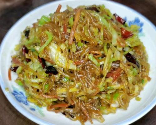 粉丝炒包菜做法