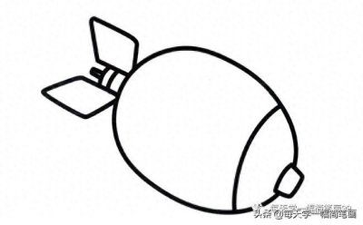 ​每天学一幅简笔画--带颜色的导弹简笔画图片