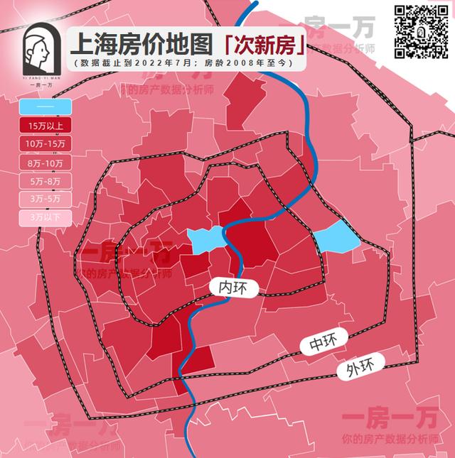 上海各区房价走势图(房价地图上海134个板块次新房价格公布)(4)