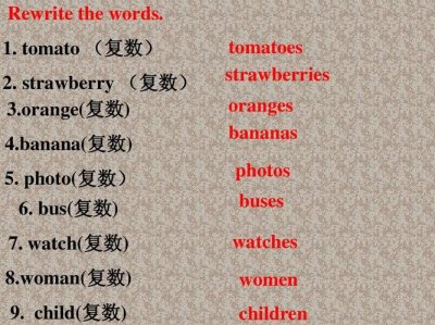 ​children的复数是什么（详细说一下）