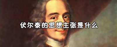​伏尔泰的思想主张是什么，伏尔泰的主要思想观点